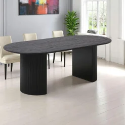 Tables À Manger Rondes|Tables À Manger En Bois|MATERA Table à manger ronde effet bois blond ø120 cm