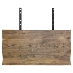 Tables À Manger Rectangulaires|Tables À Manger En Chêne|SAVONE Table à rallonge en bois de chêne fumé avec bordures naturelles 240 cm