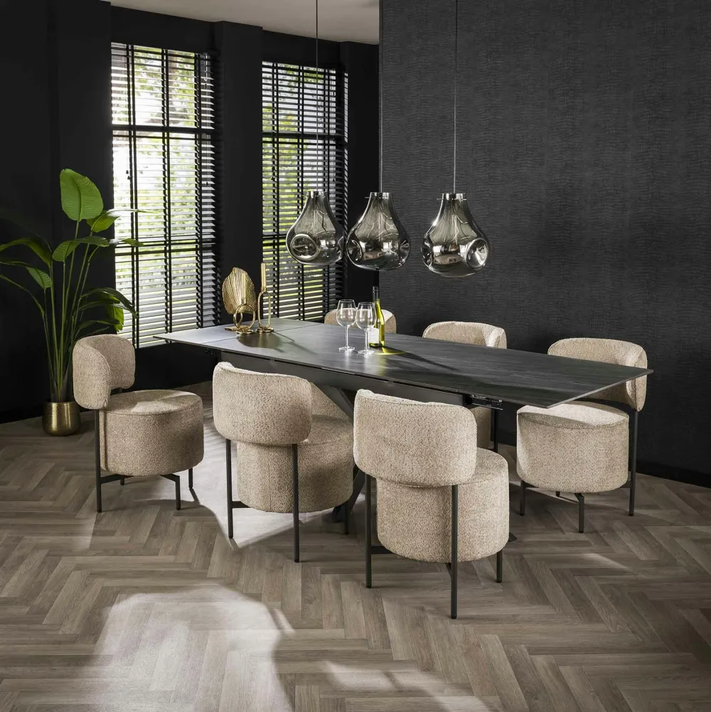 Sellettes En Métal|Tables Basses Gigognes|RALF Table basse design organique effet cuivré (lot de 3)