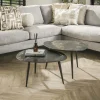 Univers Déco·Design Contemporain|Tables Basses Design|GALWAY Table basse en céramique forme organique (lot de 2)