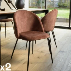 Tables Basses Design|Tables Basses Gigognes|YOGY Table basse gigogne en bois de teck forme organique carrée (lot de 2)