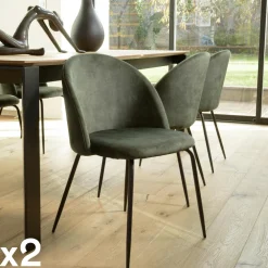 Tables Basses Design|Tables Basses Gigognes|YOGY Table basse gigogne en bois de teck forme organique carrée (lot de 2)