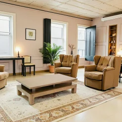 Tables Basses Carrées|Helena Table basse hévéa 120cm