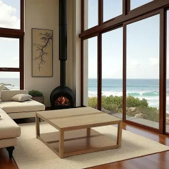 Tables Basses Carrées|Gala Table basse hévéa double plateau 90x90cm