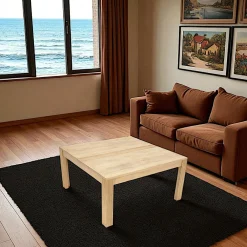 Tables Basses Carrées|Gala Table basse hévéa 80x80cm