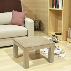 Tables Basses Carrées|Helena Table basse hévéa 60X60cm