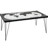 Tables Basses Design|Tables Basses En Verre| Table basse Mappemonde plateau verre