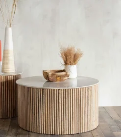 Univers Déco·Scandinave Hygge|Tables Basses Design|MASSA Table basse marbre et bois