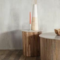Univers Déco·Scandinave Hygge|Tables Basses Design|MASSA Table basse marbre et bois