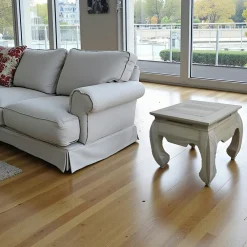 Bouts De Canapé En Bois|Maori Table basse Opium carrée Hévéa 42x42x40cm