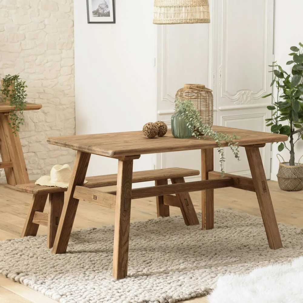 Univers Déco·Maison De Campagne|DENVER Table basse ovale en bois de pin recyclé