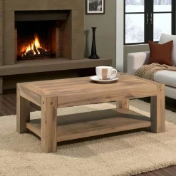 Tables Basses Scandinaves|Fjord Table basse rectangulaire bois de chêne