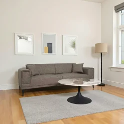 Tables Basses Rondes|LIGURIE Table basse ronde céramique marbrée, pied tulipe