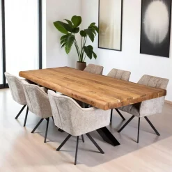 Tables Basses Scandinaves|Tables Basses Vintage|Swing Table basse ronde double plateau métal noir D 120 cm