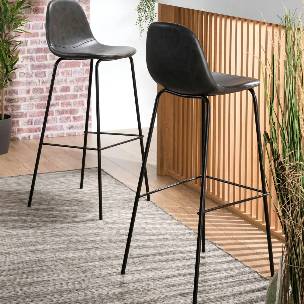 Tables Basses Gigognes|CREEK Table basse ronde striée en bois de manguier (lot de 2)