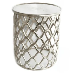 Bouts De Canapé Industriels|Bouts De Canapé En Métal| Table bout de canapé rond ajouré