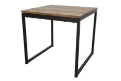 Tables À Manger Industrielles|Tables À Manger Carrées|Loft / Loft Colors Table carrée en Hévéa recyclé coloré et pieds métal 80x80x76cm LOFT COLORS