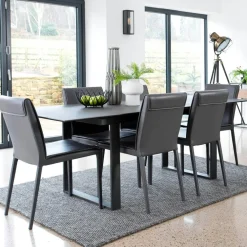 Univers Déco·Design Contemporain|Tables À Manger Rectangulaires|TORONTO Table céramique extensible gris foncé 176 cm-216 cm