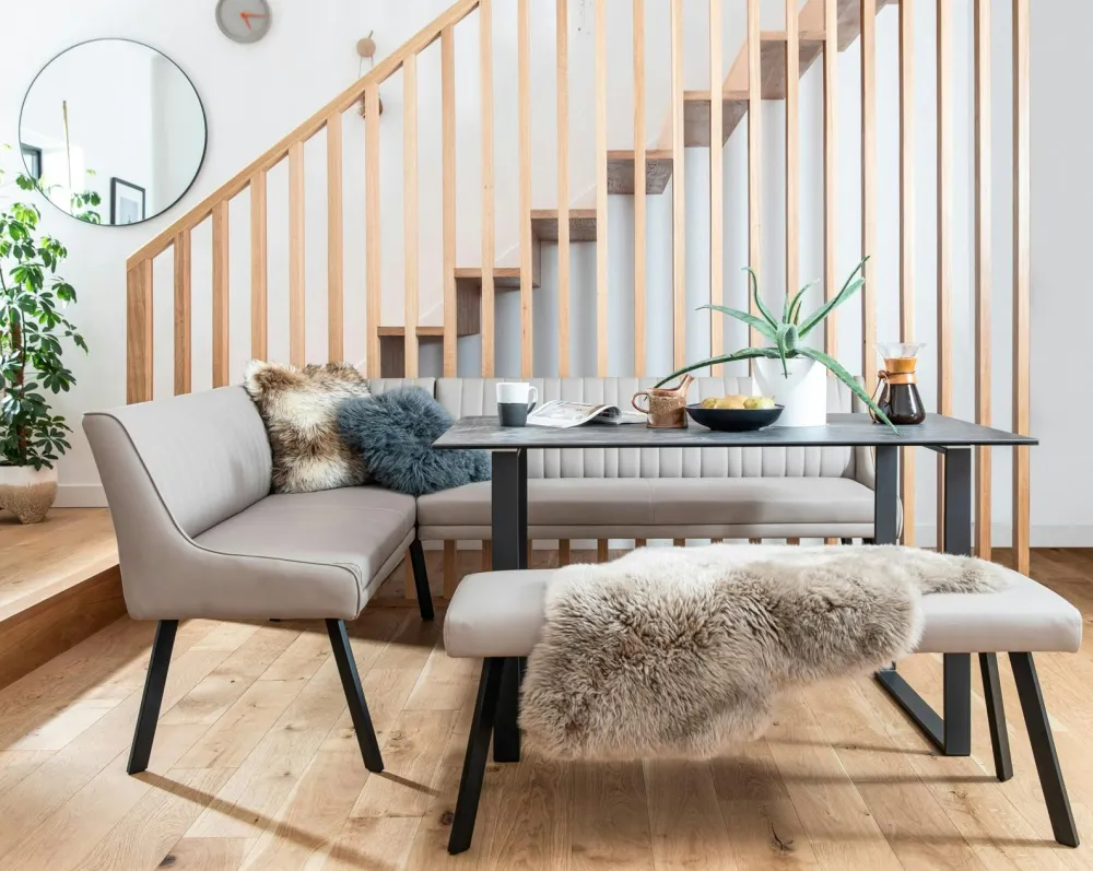 Univers Déco·Design Contemporain|Tables À Manger Rectangulaires|TORONTO Table céramique extensible gris foncé 176 cm-216 cm