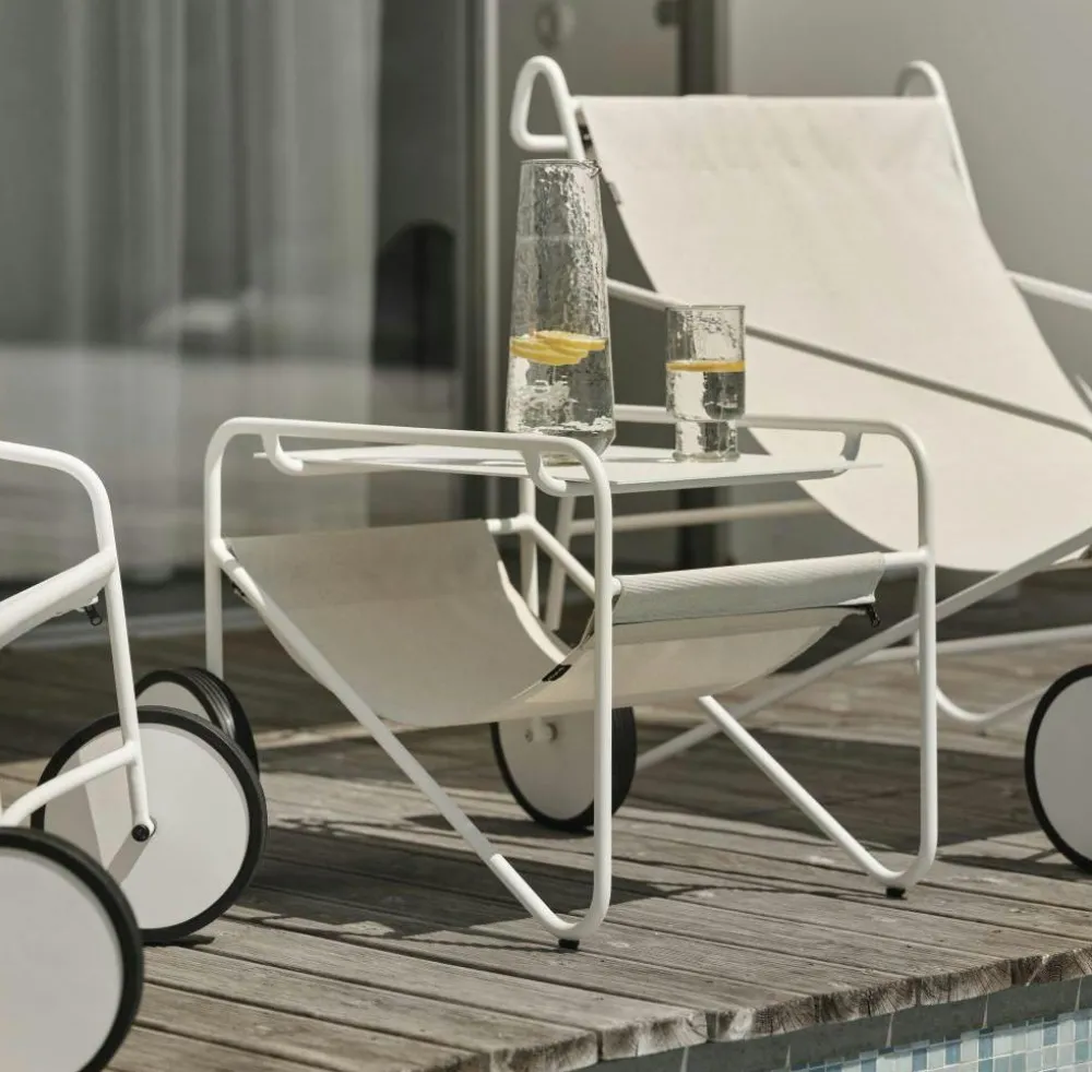 Tables D'Appoint De Jardin|Meubles En Aluminium Brafab|Oslo Table d'appoint de jardin en aluminium blanc