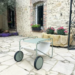 Tables D'Appoint De Jardin|Meubles En Aluminium Brafab|Oslo Table d'appoint de jardin en aluminium vert argile