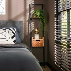 Tables De Chevet Industrielles|Melbourne Table de chevet en bois d'acacia structure colonne