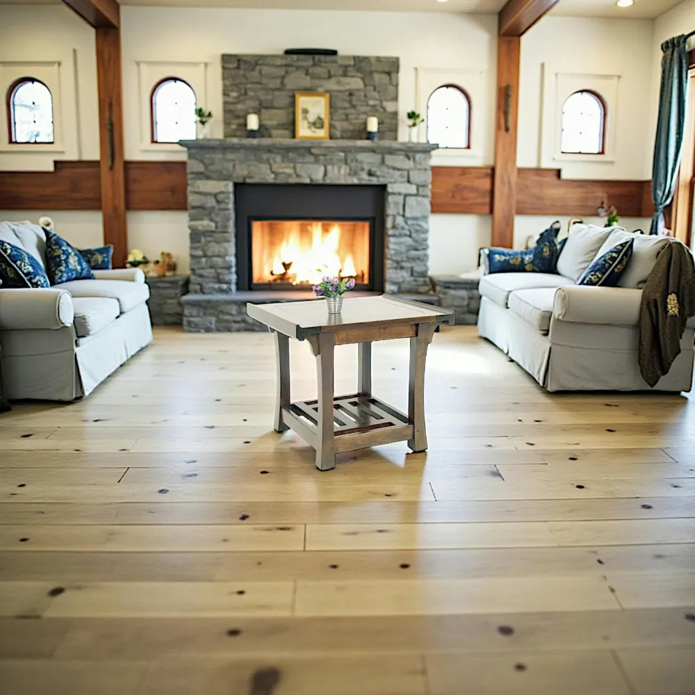 Bouts De Canapé En Bois|Maori Table de chevet hévéa 60x50x51cm