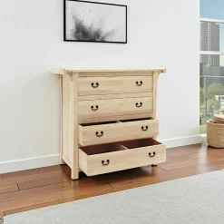 Bouts De Canapé En Bois|Maori Table de chevet hévéa 60x50x51cm