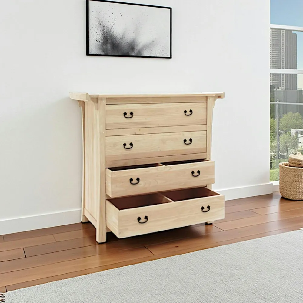 Bouts De Canapé En Bois|Maori Table de chevet hévéa 60x50x51cm