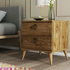 Tables De Chevet Industrielles|Melbourne Table de chevet moderne 1 tiroir en relief