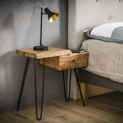 Tables De Chevet Suspendues|Melbourne Table de chevet suspendue moderne en bois