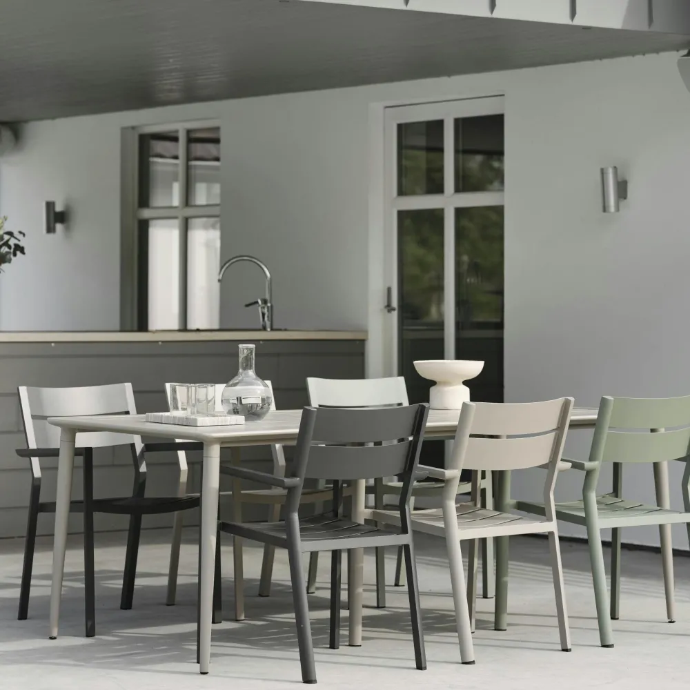 Tables De Jardin|Meubles En Aluminium Brafab|STOCKHOLM Table de jardin en aluminium finition blanc 200 cm