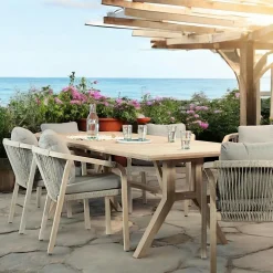 Univers Déco·Maison De Campagne|Tables De Jardin|IBIZA Table de jardin en bois d'acacia 220 cm
