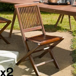 Tables De Jardin|MACAO Table de jardin en teck huilé ovale extensible 120/180x90x75