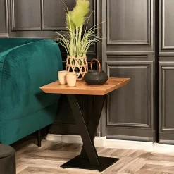 Tables De Jardin|Meubles En Aluminium Brafab|Oslo Table de jardin extensible en aluminium gris sable et teck 152/210 cm