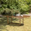 Tables De Jardin|MACAO Table de jardin extensible ovale en teck 180/240