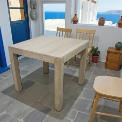 Tables À Manger Carrées|Tables À Manger En Bois|Helena Table de repas carrée Hévéa 85x85x76cm