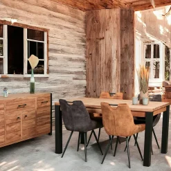 Tables À Manger Rectangulaires|Tables À Manger En Chêne|FERSCOTT 2 Table de repas en chêne huilé 180 cm