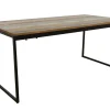 Tables À Manger Industrielles|Tables À Manger Rectangulaires|Loft / Loft Colors Table de Repas en Hévéa recyclé coloré et pieds métal 180x90x77cm LOFT COLORS