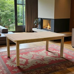 Tables À Manger Extensibles|Tables À Manger En Bois|Tradition Table de repas Hévéa extensible 180/240/300x100x76cm