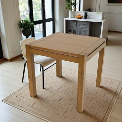 Tables À Manger Carrées|Tables À Manger En Bois|Olga Table de repas Hévéa 80x80x76cm