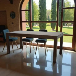 Tables À Manger En Bois|Tables À Manger Rectangulaires|Helena Table de repas rectangle Hévéa 180x90x76cm