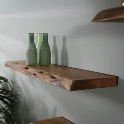 Tables Basses Gigognes|Melbourne Table de salon gigogne à bords hauts en bois d'acacia (lot de 2)