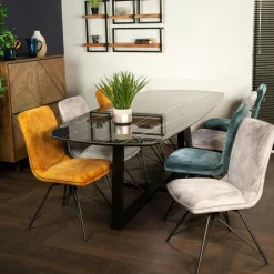 Tables À Manger Rectangulaires|Tables À Manger En Céramique|FLORENCE Table en céramique grise 240 cm