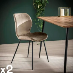 Univers Déco·Design Contemporain|Tables À Manger Rectangulaires|OTTAWA Table extensible céramique grise pied mikado 140-200 cm