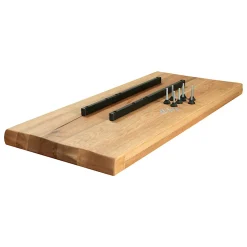 Tables À Manger Rectangulaires|Tables À Manger En Bois|PALERME Table extensible en chêne huilé avec bords naturels 300 cm