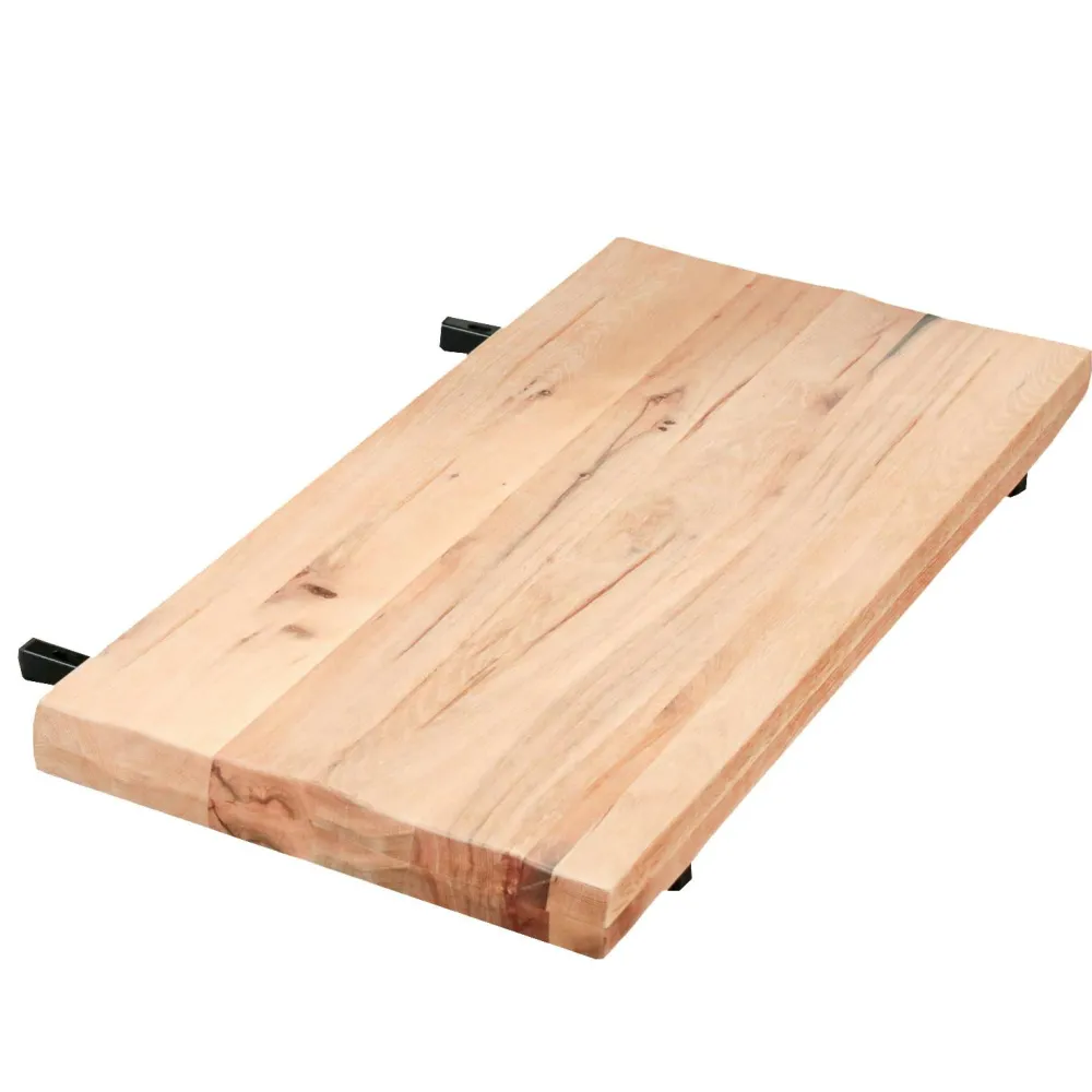 Tables À Manger Rectangulaires|Tables À Manger En Chêne|PALERME Table extensible en chêne blanc avec bords naturels 240 cm