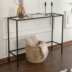 Sellettes En Métal|Tables D'Appoint Rondes|TULUM Table gigogne en verre - cadre doré (lot de 3) ⌀80 cm