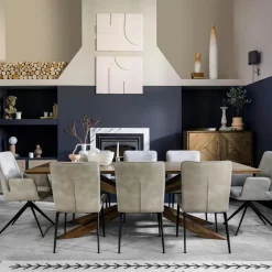 Tables À Manger Rectangulaires|Tables À Manger En Chêne|MANHATTAN Table mikado en chêne 220 cm