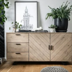 Tables À Manger Rectangulaires|Tables À Manger En Bois|Lucknow Table pied central bois de manguier 165 cm